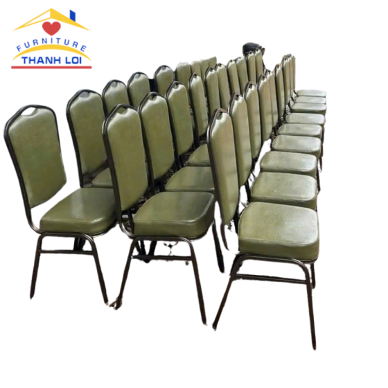 Ghế Nhà Hàng Nệm Bọc Da Đỏ