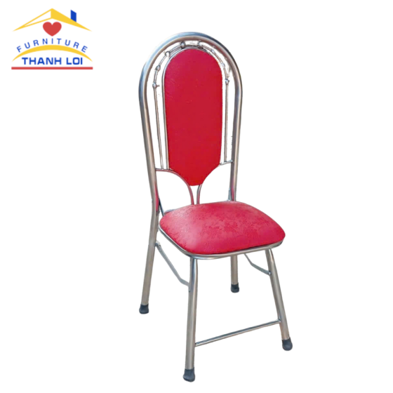 Ghế Nhà Hàng Nệm Bọc Da Đỏ