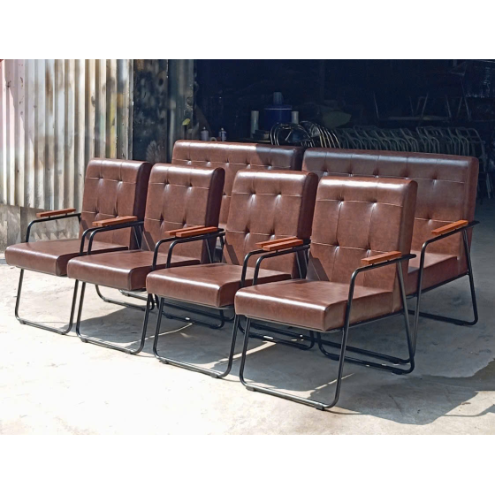 GHẾ SOFA CAFE ĐƠN VÀ ĐÔI KẾT HỢP
