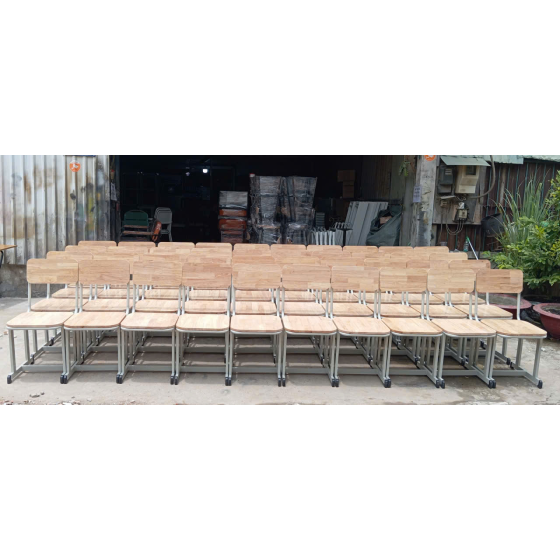 Ghế trường học gỗ cao su 