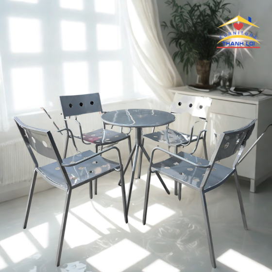 Bộ bàn ghế cafe ngoài trời 