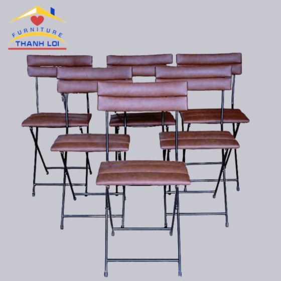 ghế sắt xếp cho quán cà phê