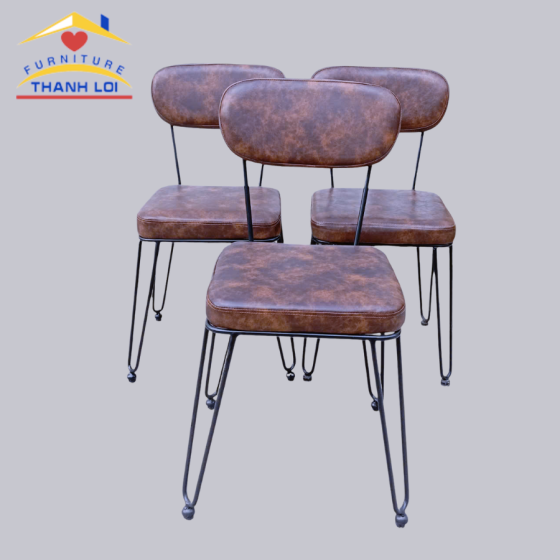 bàn ghế cà phê sắt bọc nệm