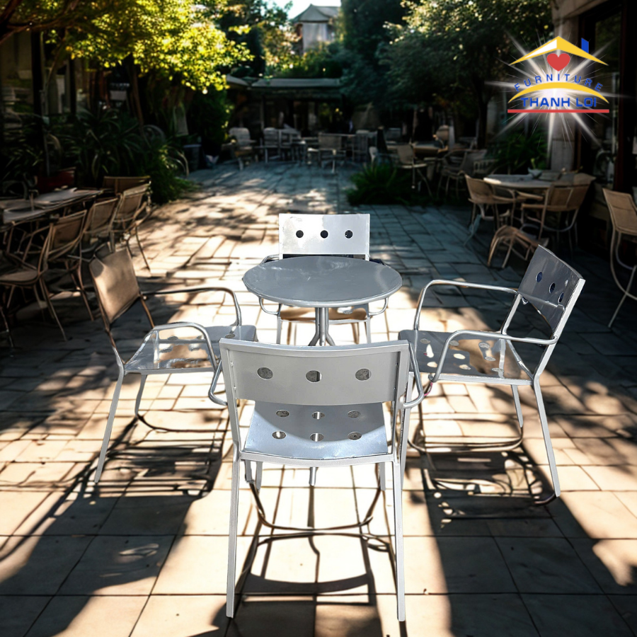Bộ bàn ghế cafe ngoài trời đẹp