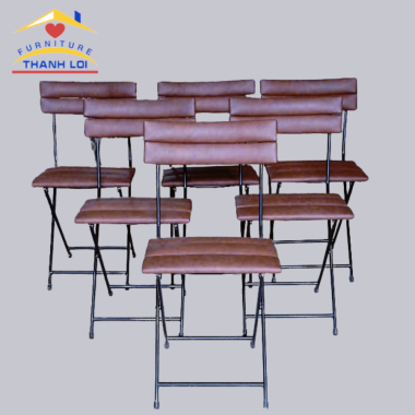 ghế sắt xếp cho quán cà phê